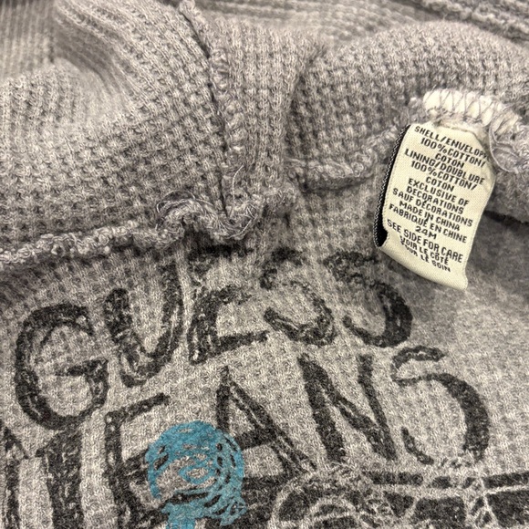 Puma Kids Navy and White Jogger Set with Guess Jean Jacket - Picture 2 of 11